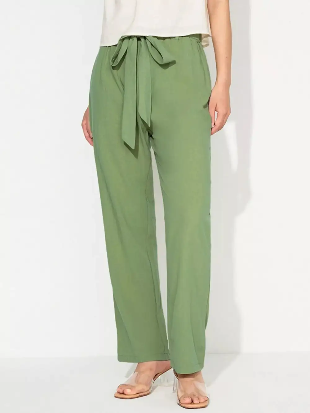 Soft Tied Wide Leg Pants