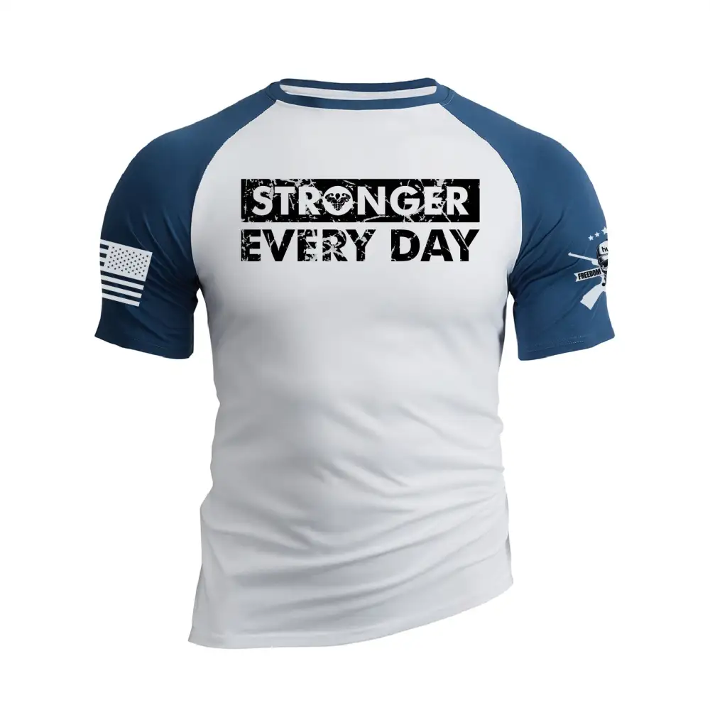 STRONGER EVERY DAY RAGLAN GRAPHIC TEE