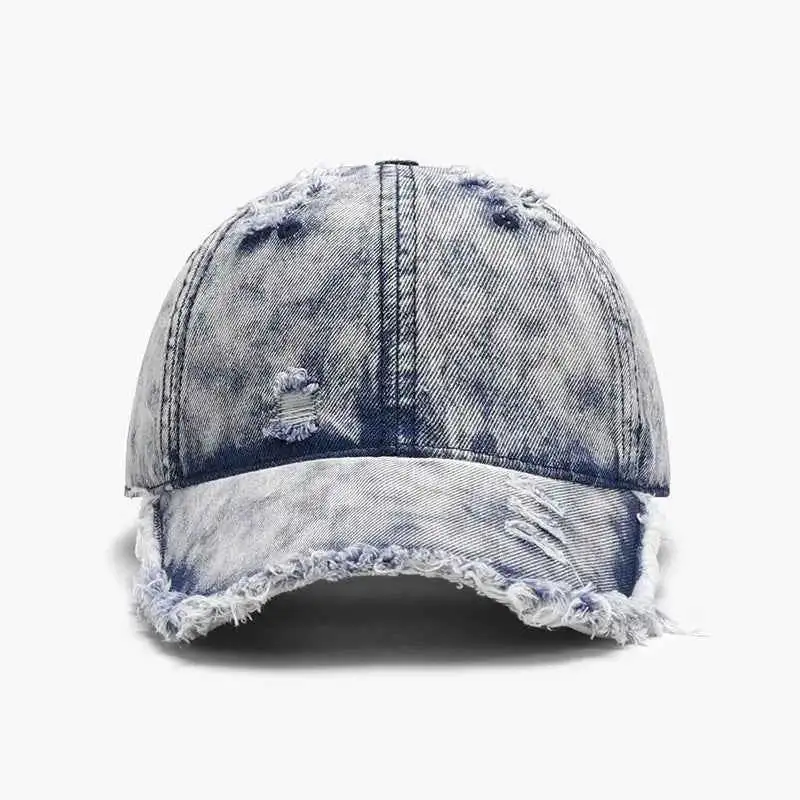 Distressed Cotton Adjustable Hat