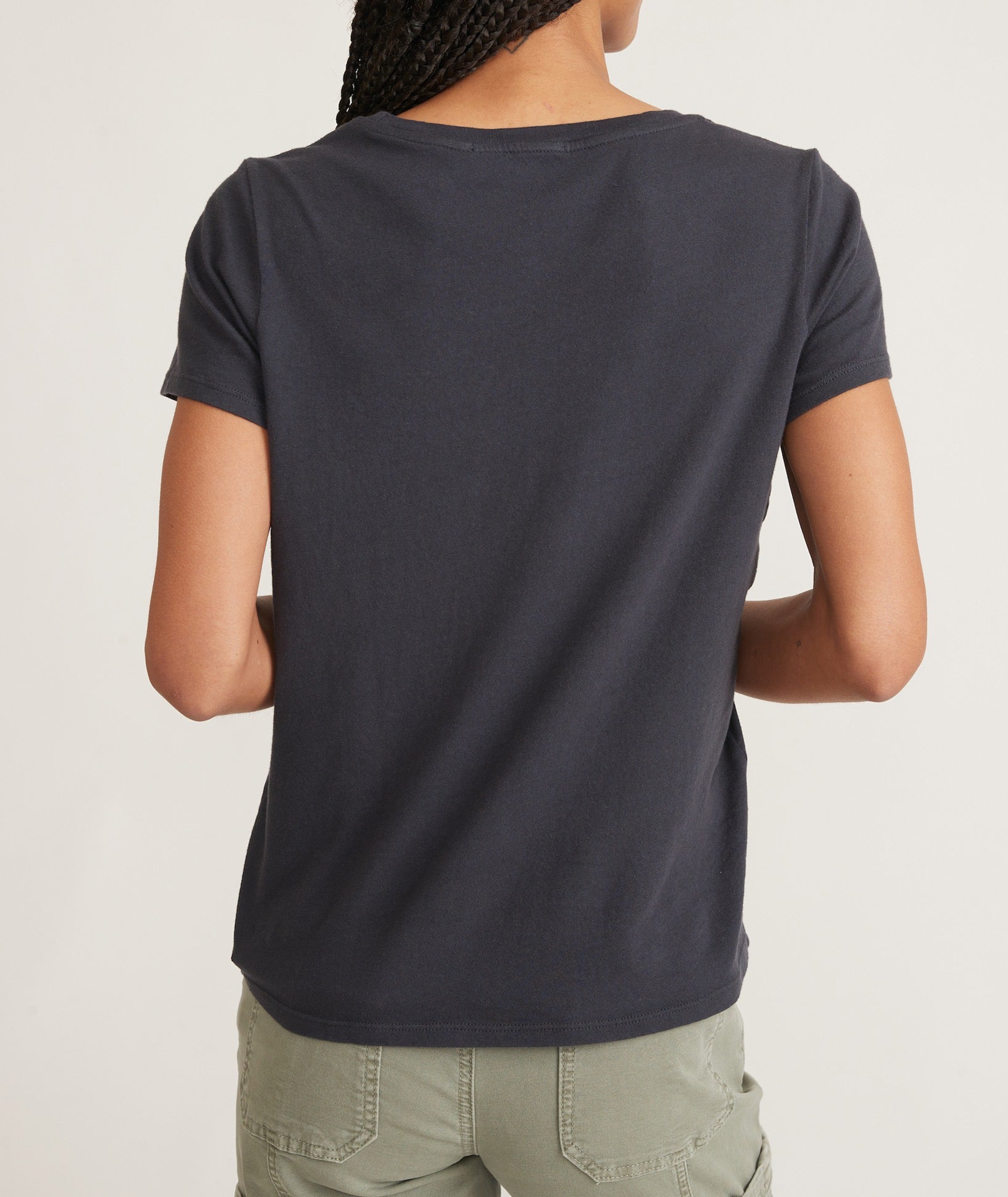 Faded Black Crew Neck Vintage Tee