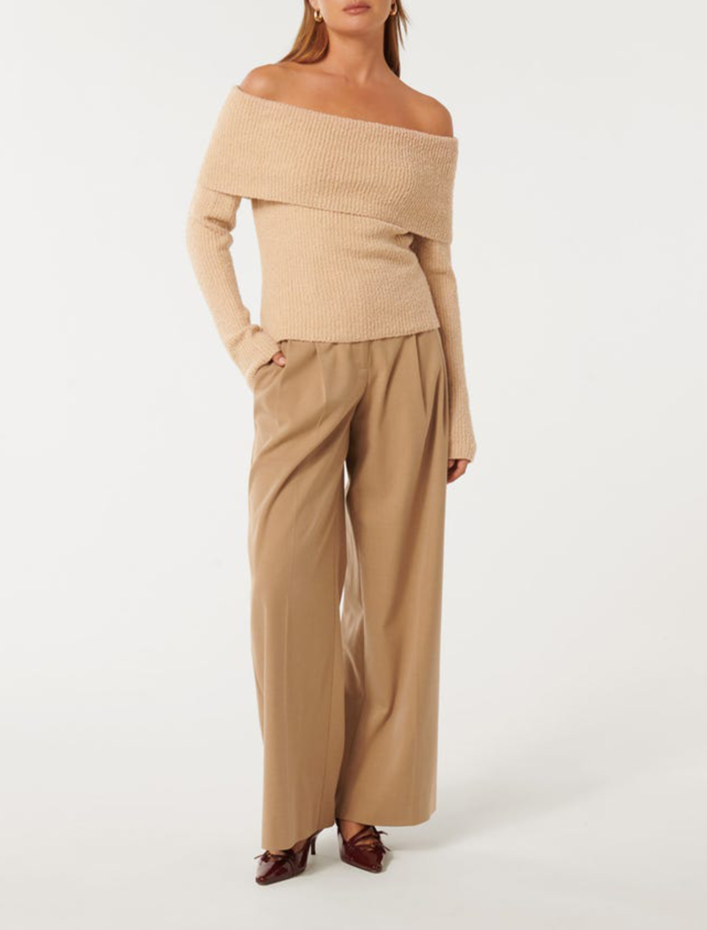 Boucle Bardot Sweater