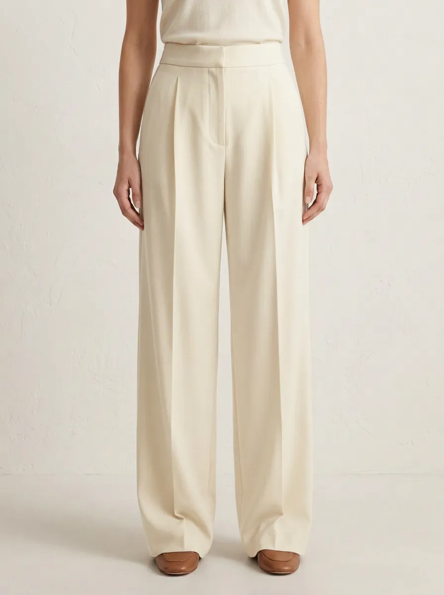 Everyday High-Waisted Wide-Leg Trousers