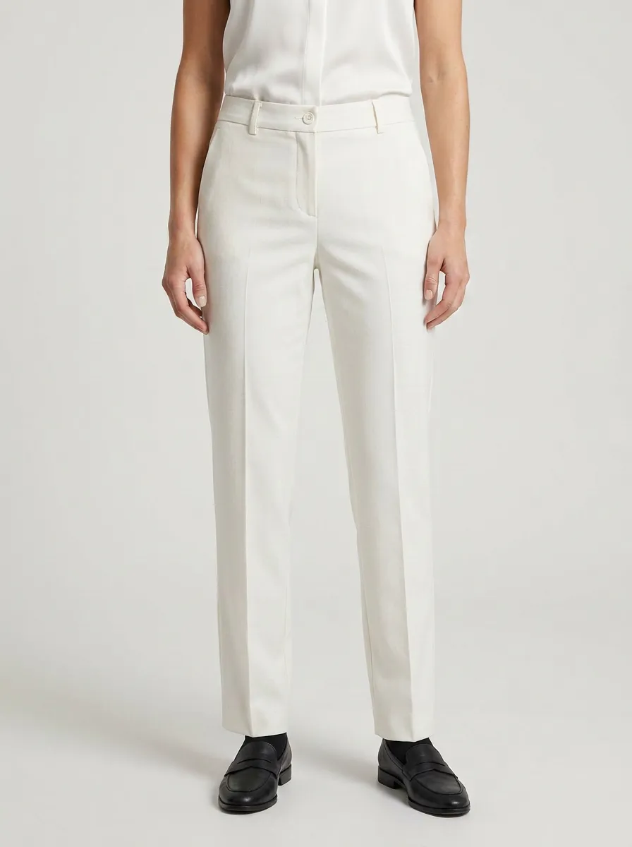 Casual-Ready Straight-Leg Mid-Rise Mid-Rise Straight Leg Trousers