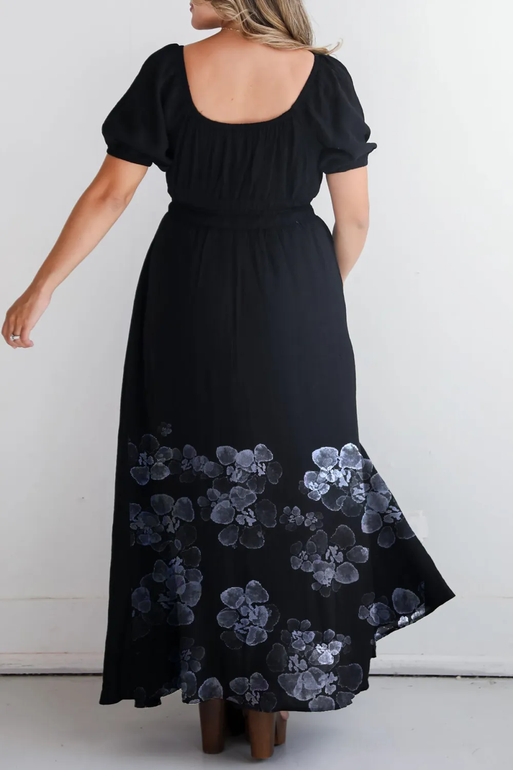 Instinctually Flirty Black Maxi Dress