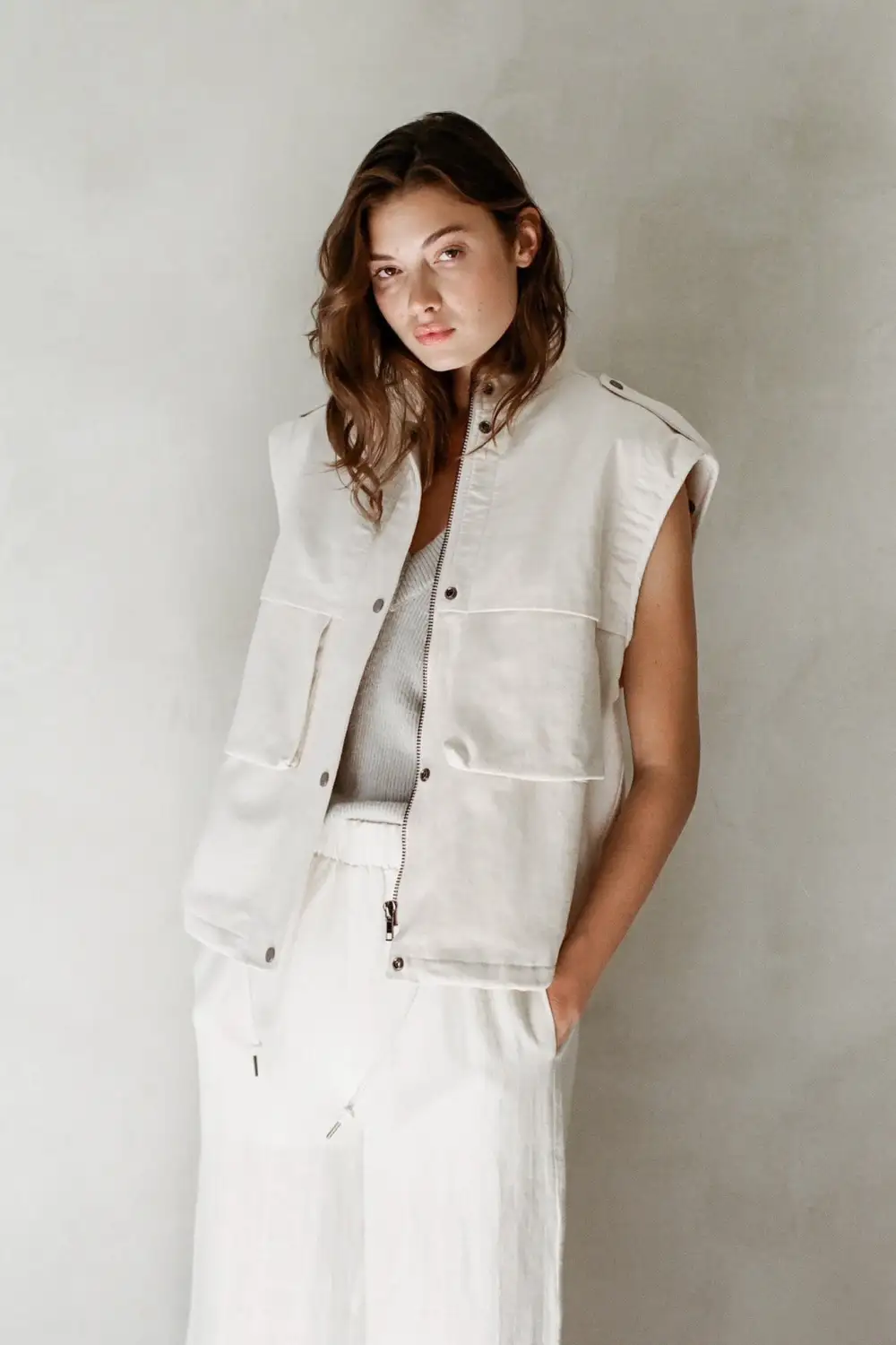 Simple Cut Relaxed Soft Jacket