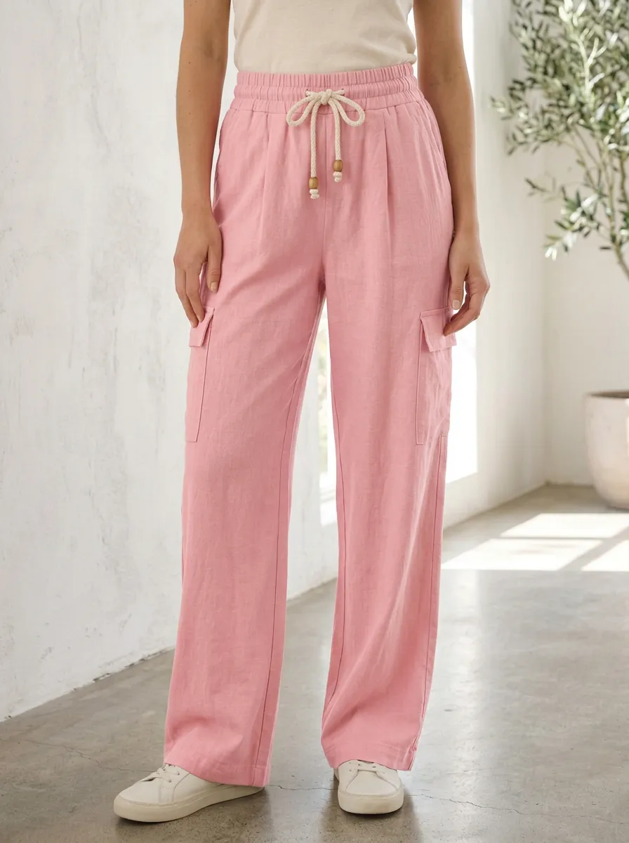 Women's Outdoor Inspired Cargo Pocket Cargo Cargo Work Pants