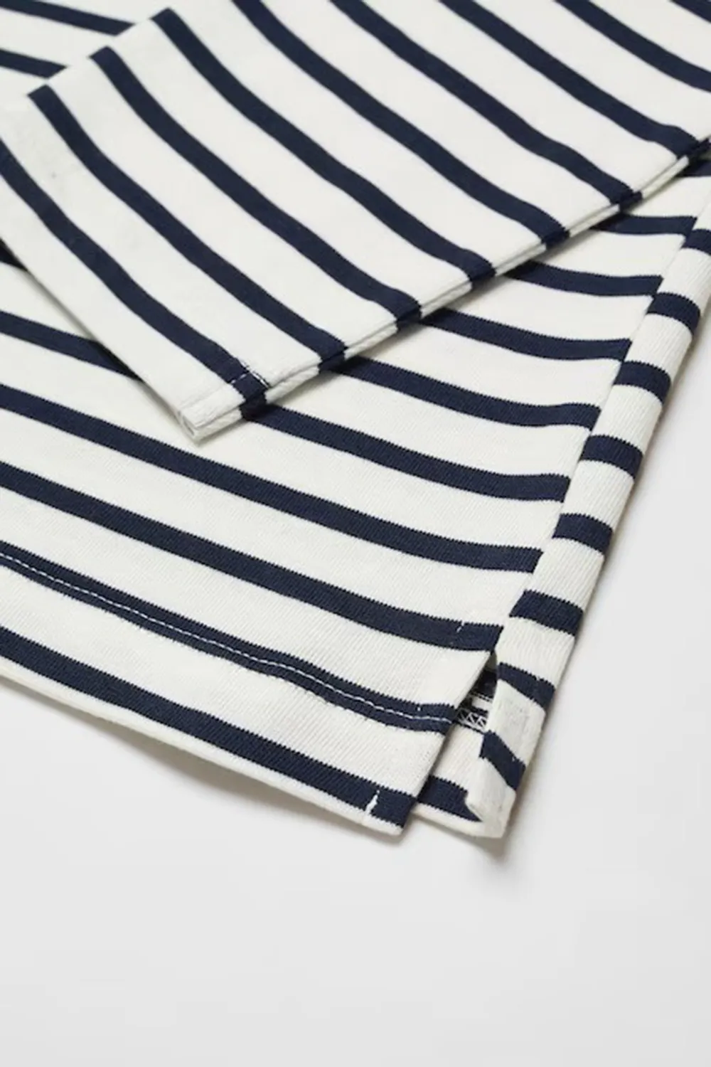 Striped Cotton Long Sleeves T-Shirt