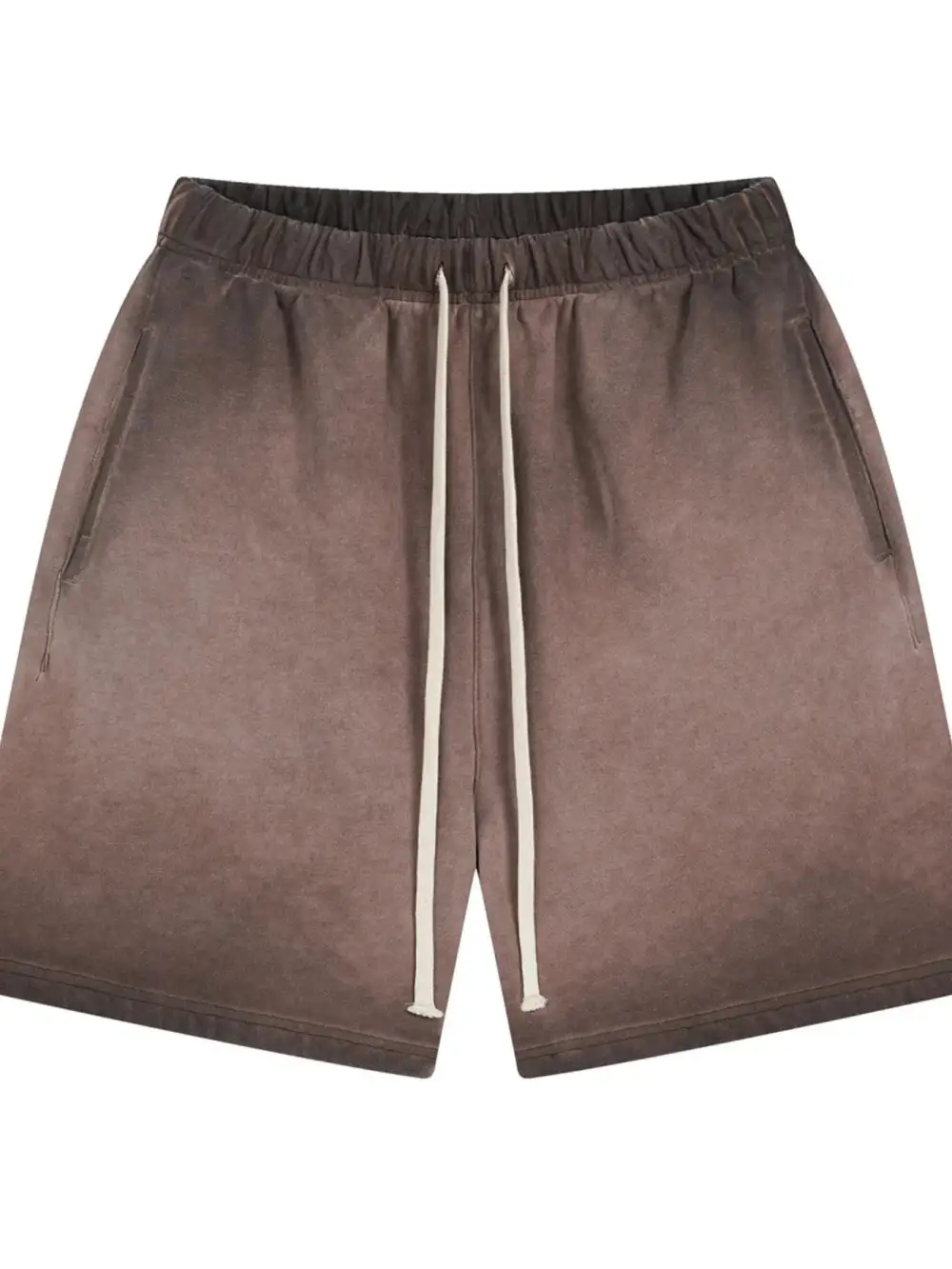 Simple Drawstring Cotton Blend Casual Shorts