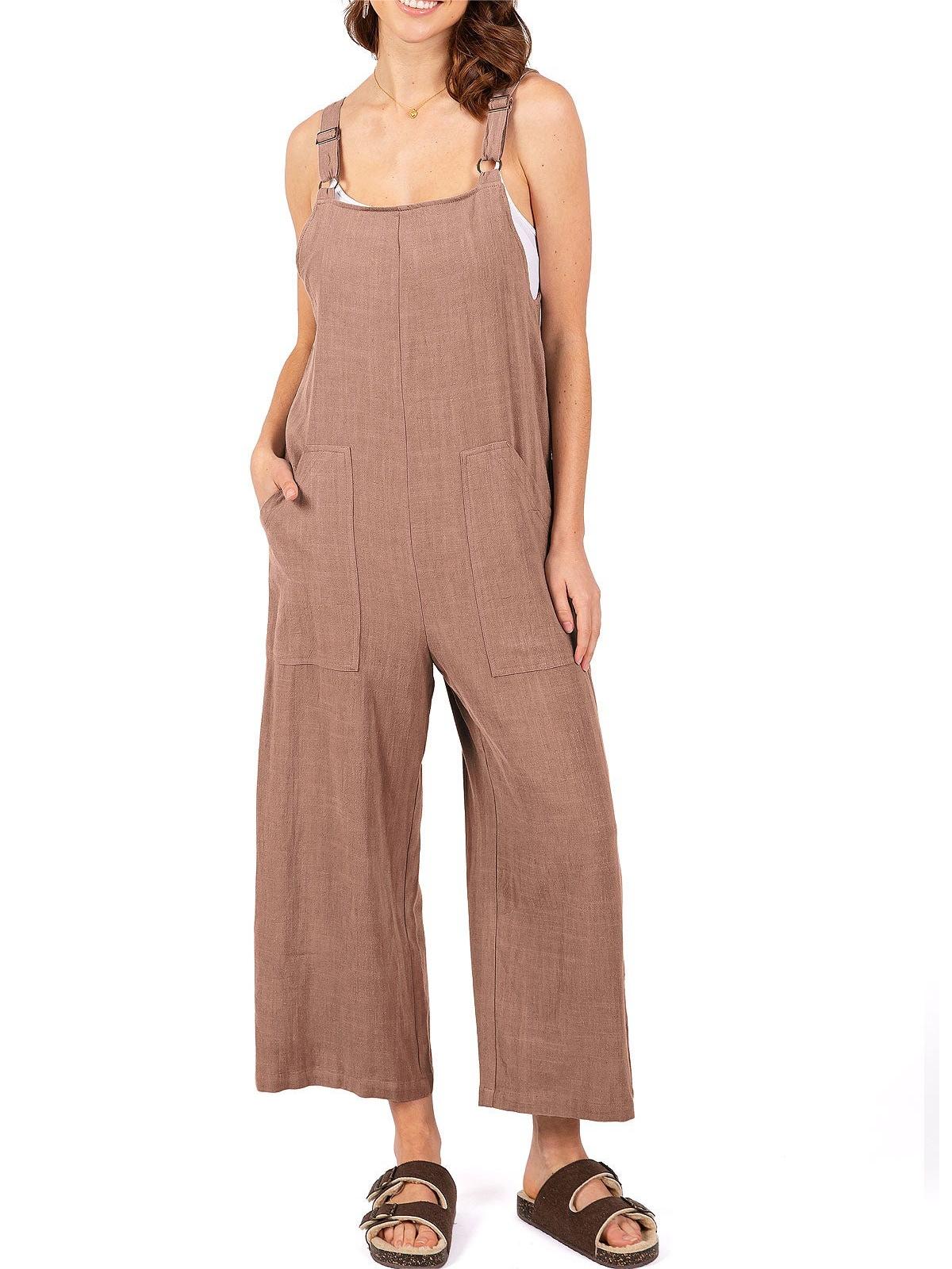 Light Gray Linen - Blend Overalls