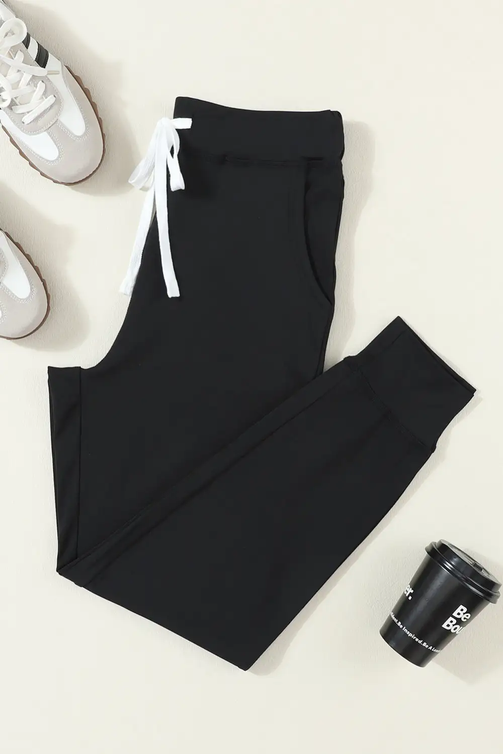 Slim-Fit Drawstring Elastic-Waist Pocketed Jogger Pants