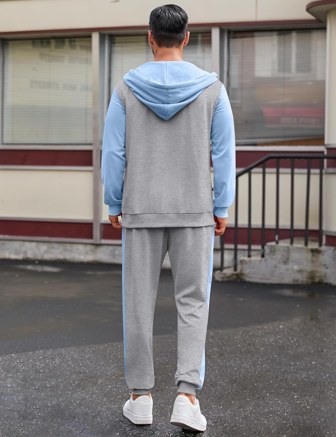 💥 6-Pack Men’s Activewear Sets | Only $24.9 | Men's Tracksuit 2 Piece Full Zip Set