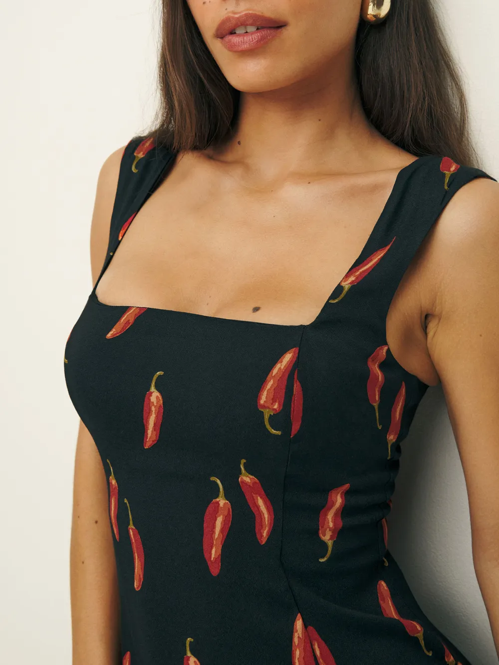 Square Neck Sleeveless Bodycon Mini Dress