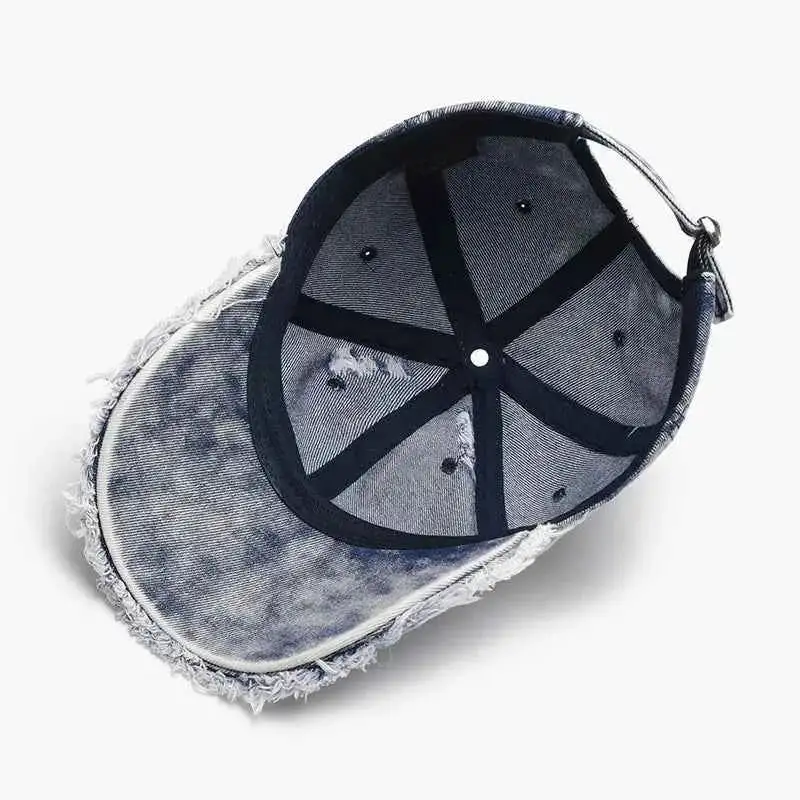 Distressed Cotton Adjustable Hat
