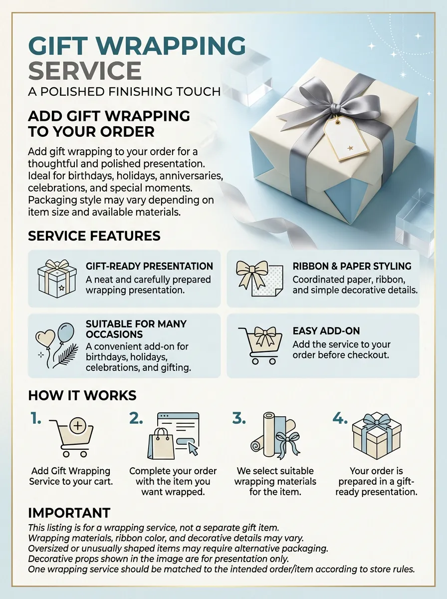 Gift Wrapping Service with Ribbon