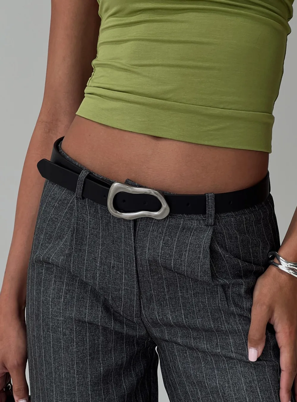 Buckle Faux Leather Fresh Belt