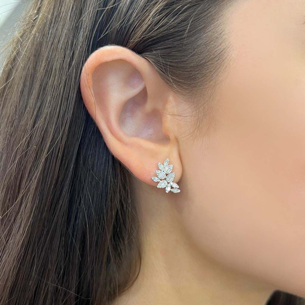 Tonal Classic Gem Detail Earrings