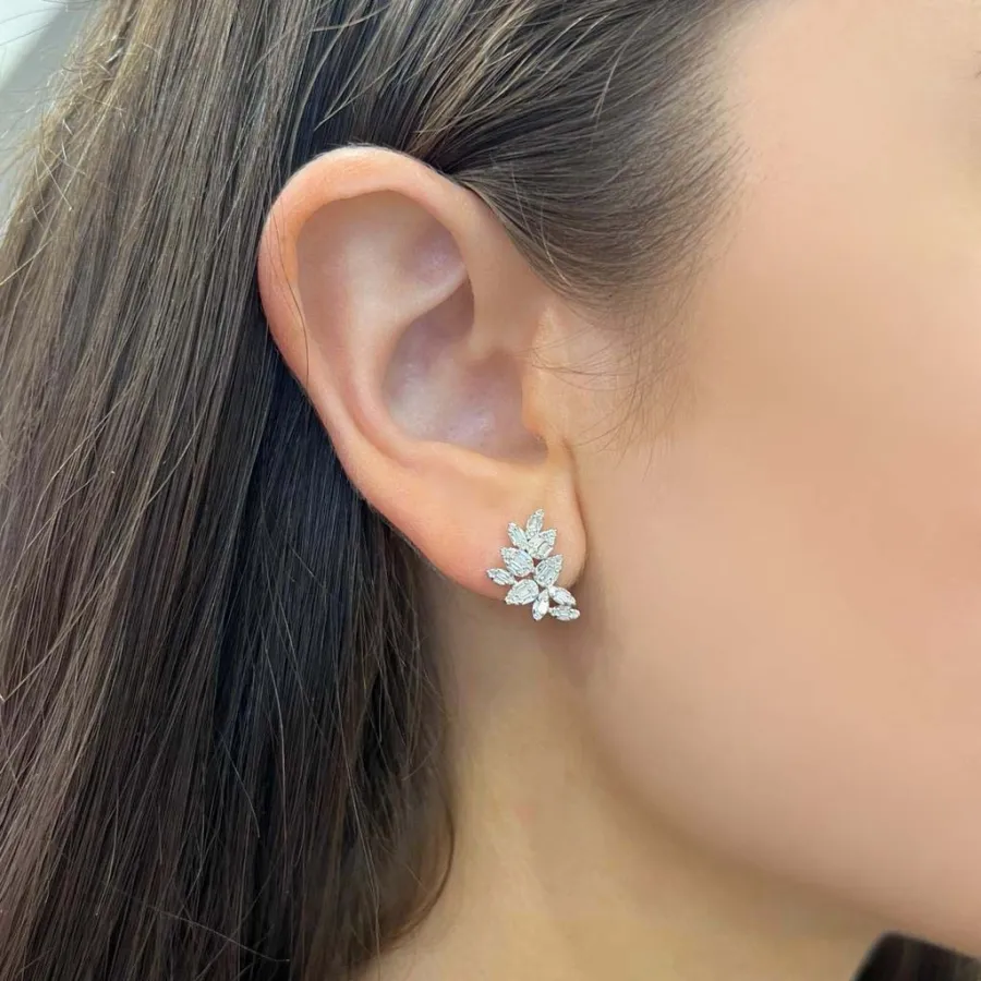 Tonal Classic Gem Detail Earrings