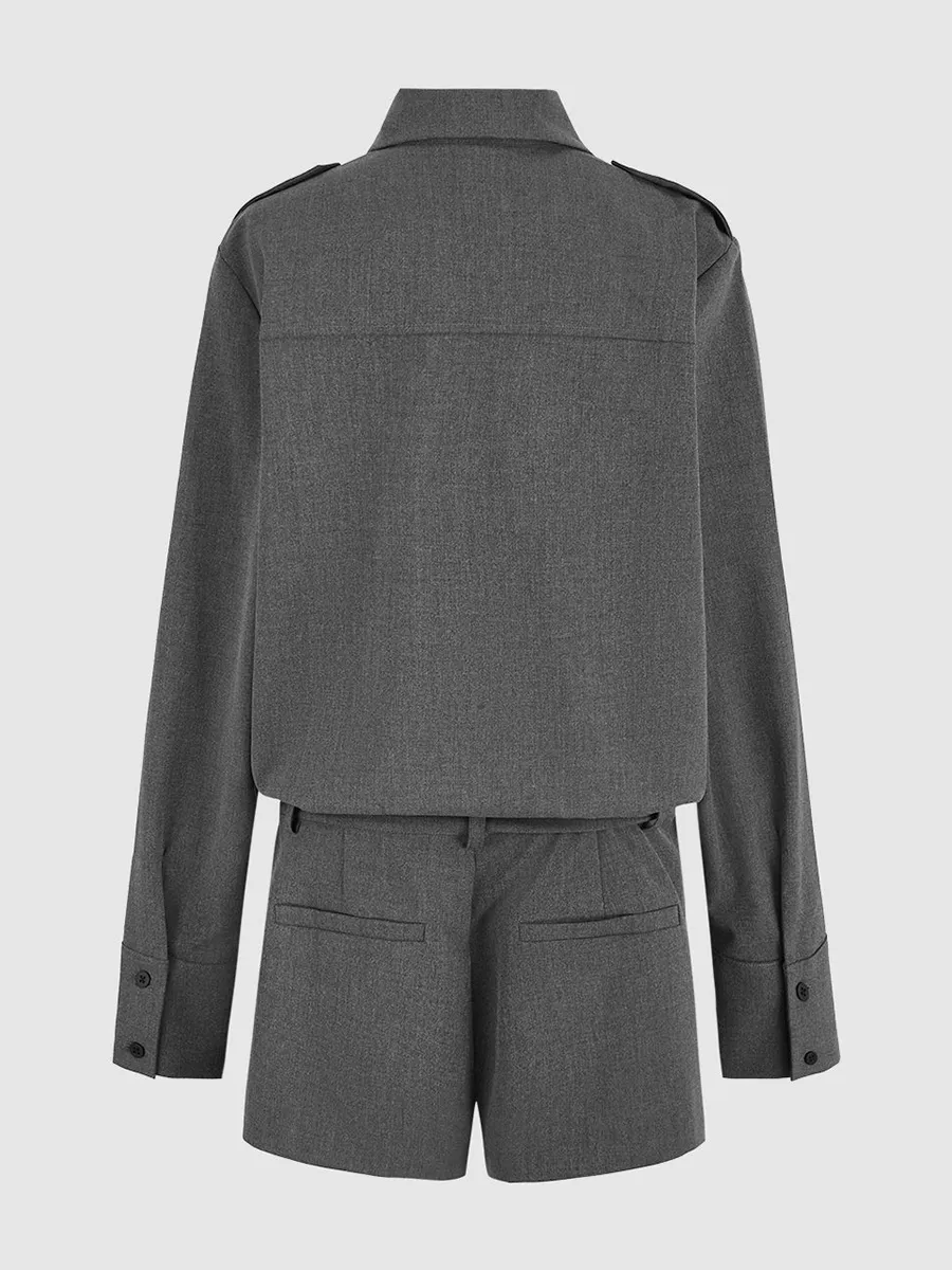 Casual Street Style Cargo Overalls