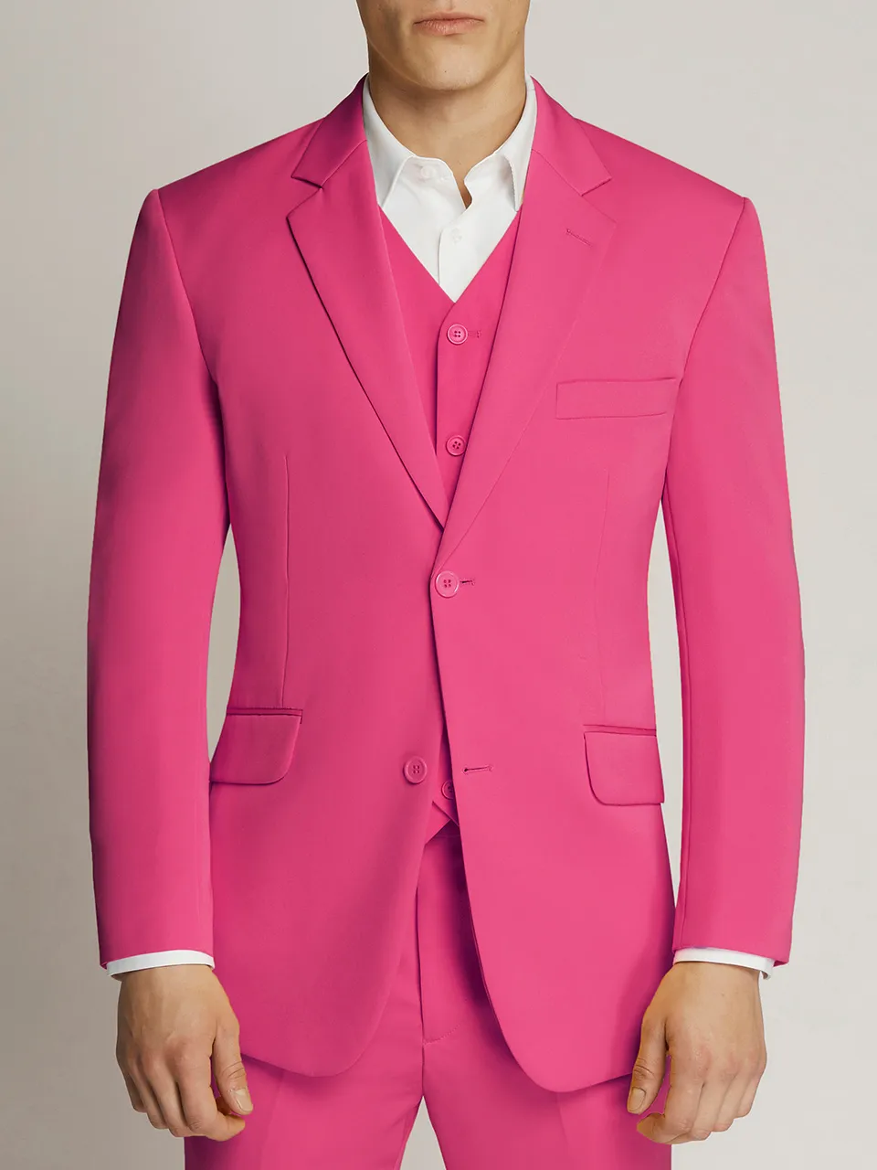 Men's Modern Fine Twill Plain Microfibre Blazer