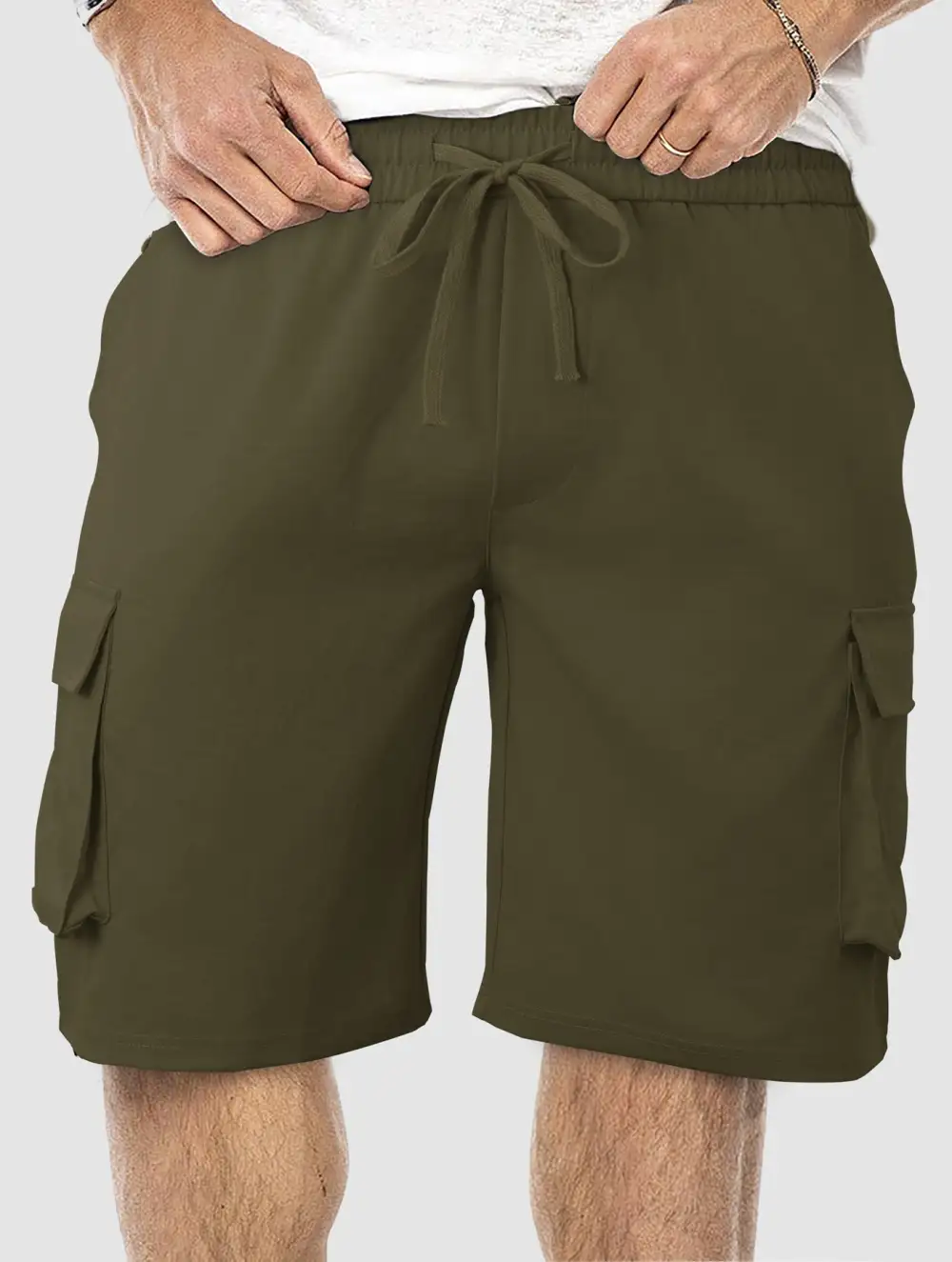 Men's Comfortable Multi Pocket Cargo Shorts for Travel and Leisure