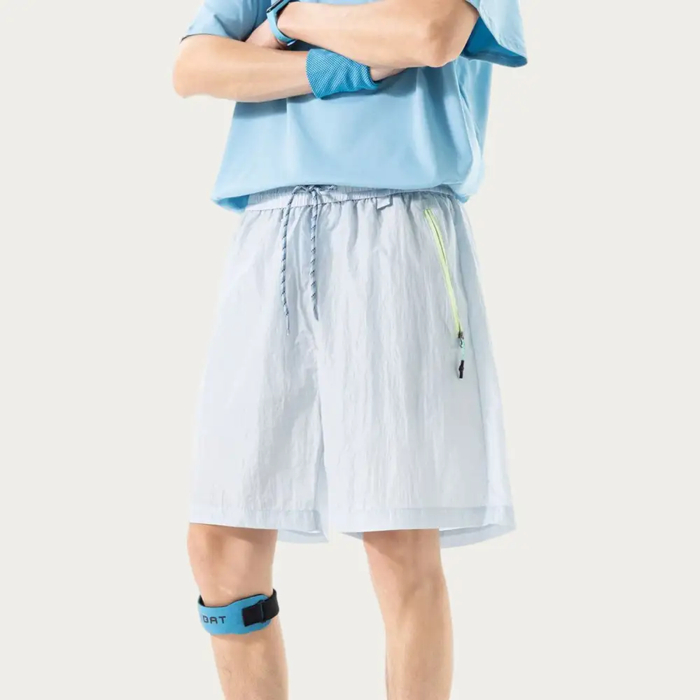 Relaxed Drawstring Pocketed Lightweight Men's Athletic Shorts