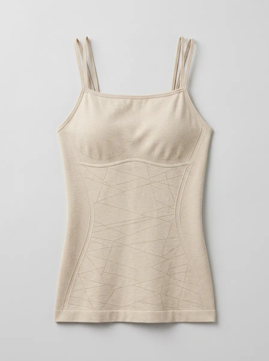 Women's Fitness Geometric Pattern Printed Seamless Tank Top