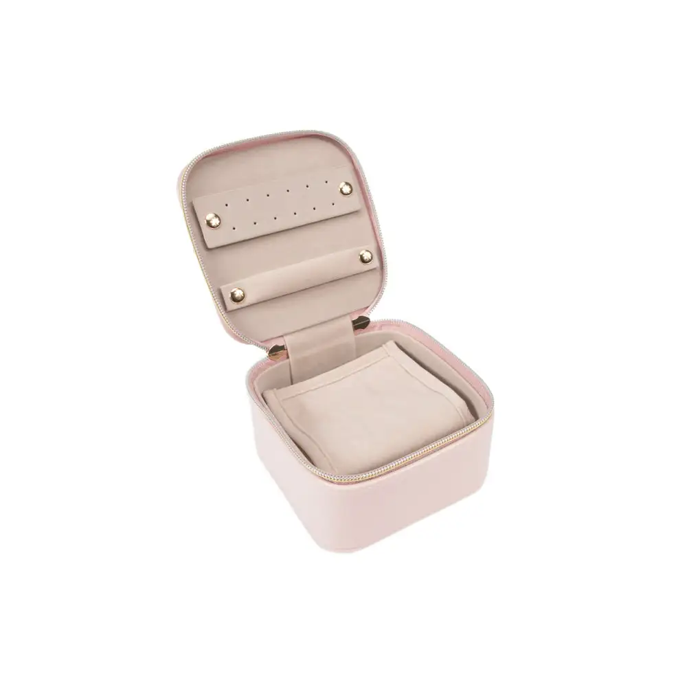 Zippered Travel Jewelry Case with Pouch