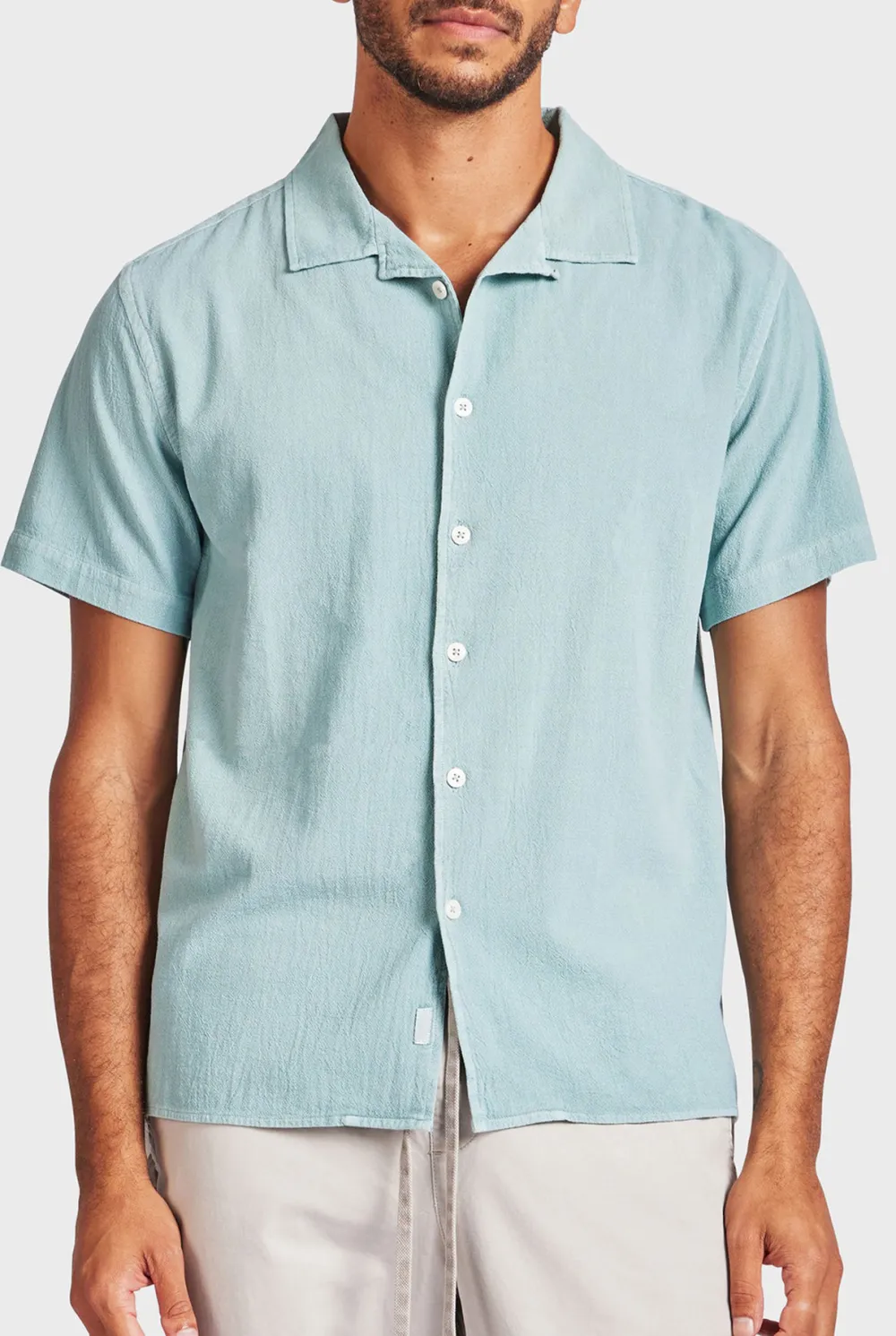 Jed Short Sleeve Shirt-Light dutch blue