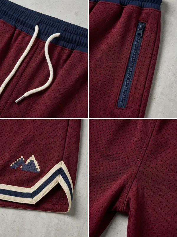Sporty Mountain Graphic Collection Men's Basketball Shorts