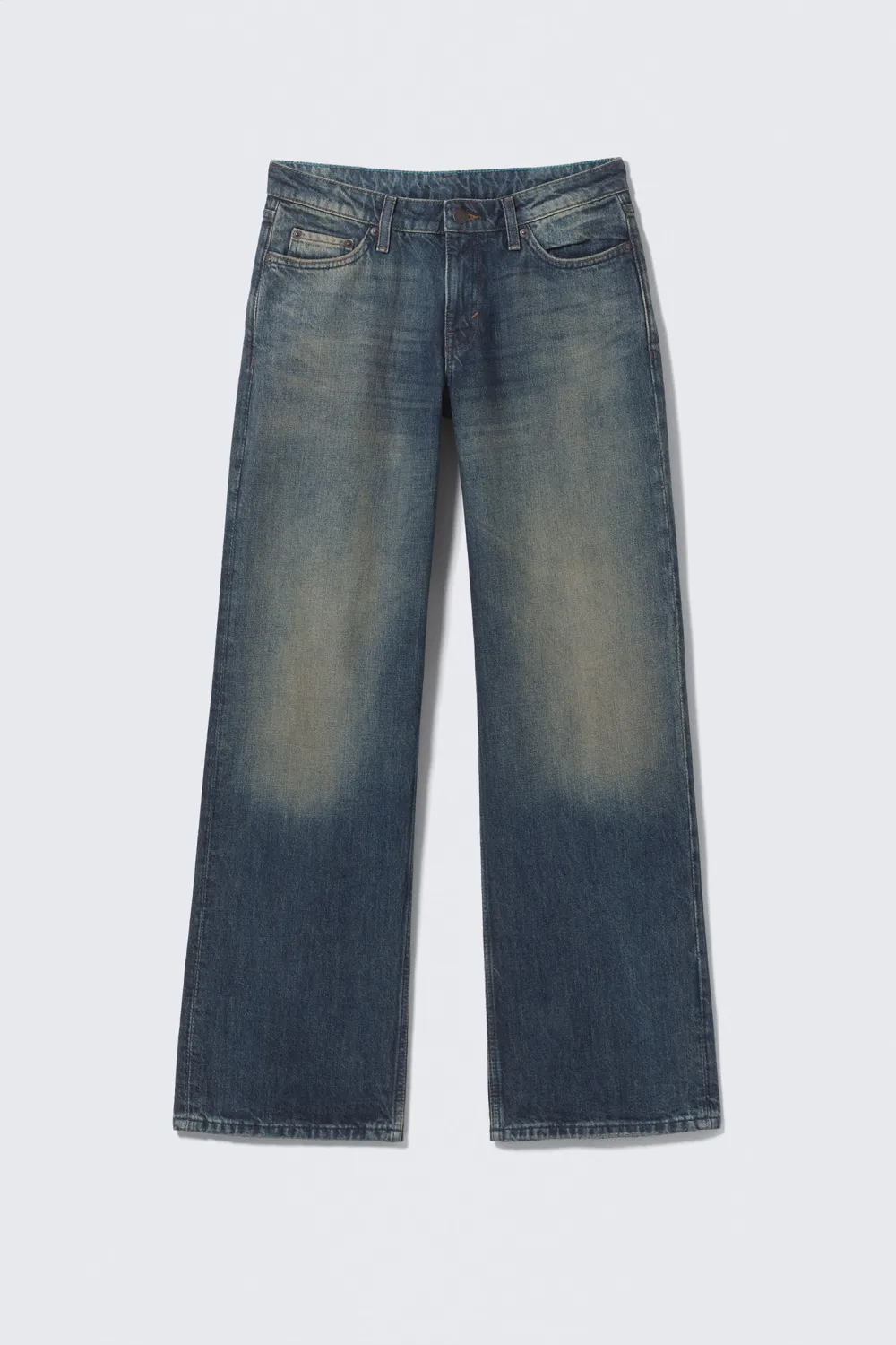 Pocketed Low Waist Jeans