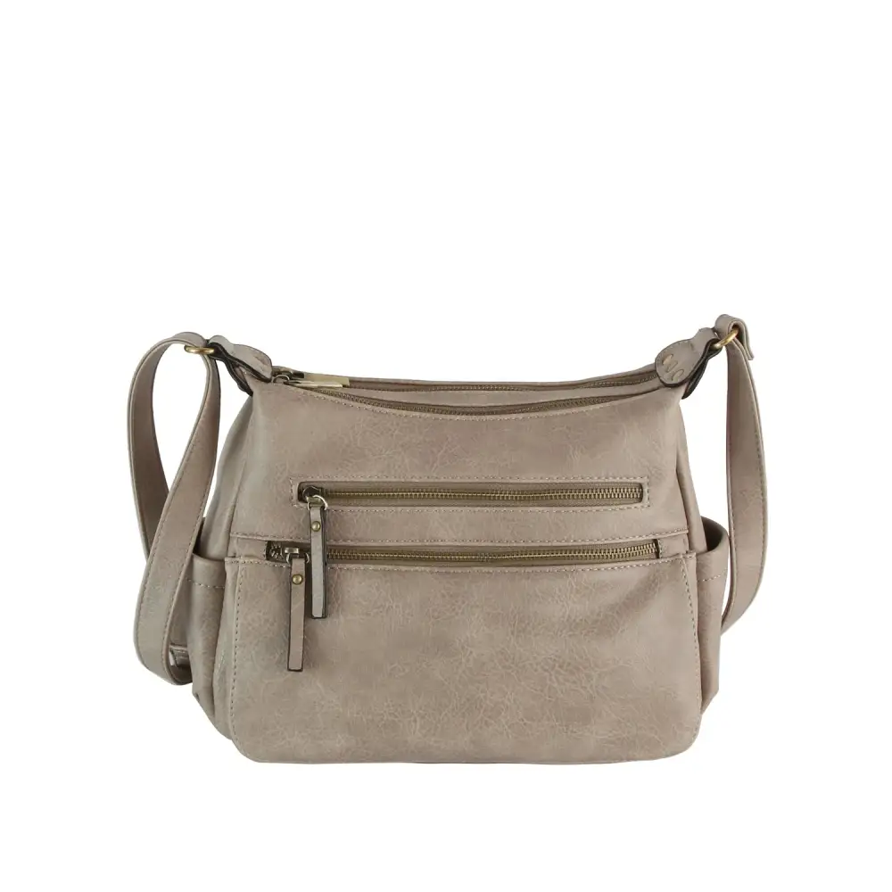 Versatile Detail Faux Leather Crossbody Bag