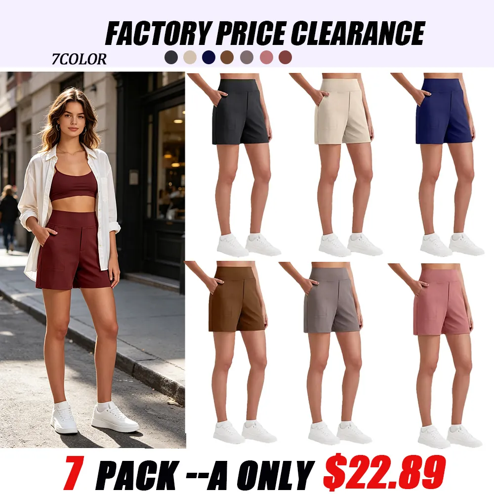 Women's Sports Shorts High-Waist Running Yoga Shorts Summer Casual Bermuda Shorts