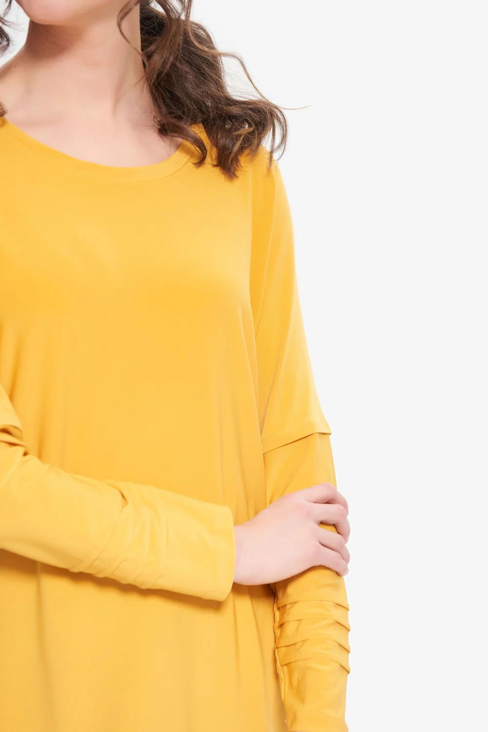 Long - Sleeve Marigold Tunic Top