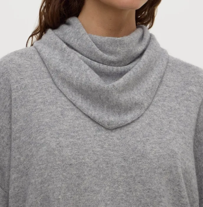 Gray Marle Cashmere Triangle Scarf