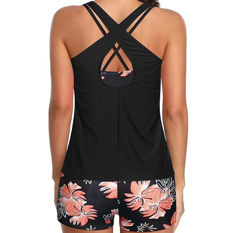 Women's three-piece vest swimsuit set