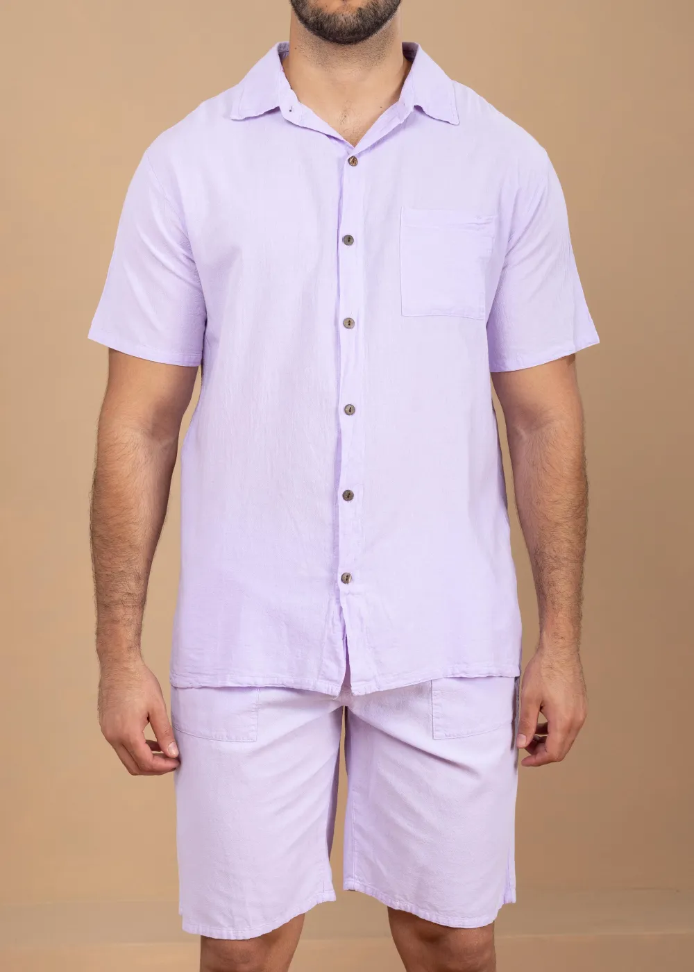 Resort Pocket Front Long Sleeve Button Shirt