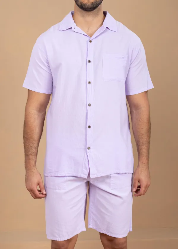 Resort Pocket Front Long Sleeve Button Shirt