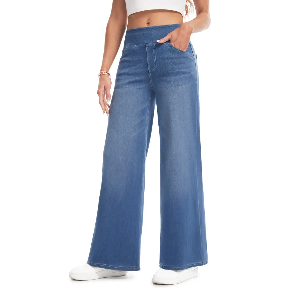 🛒 Women's Loose Fit Baggy Pull-On Jeans