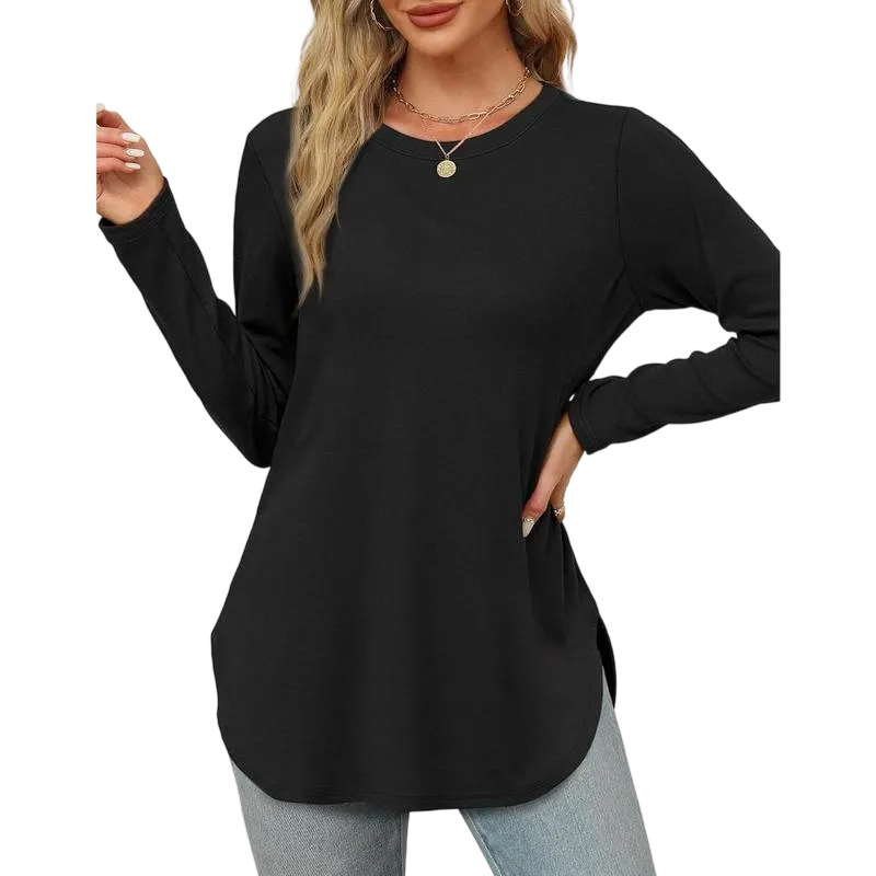 Women's Long Sleeve Round Neck Shirts