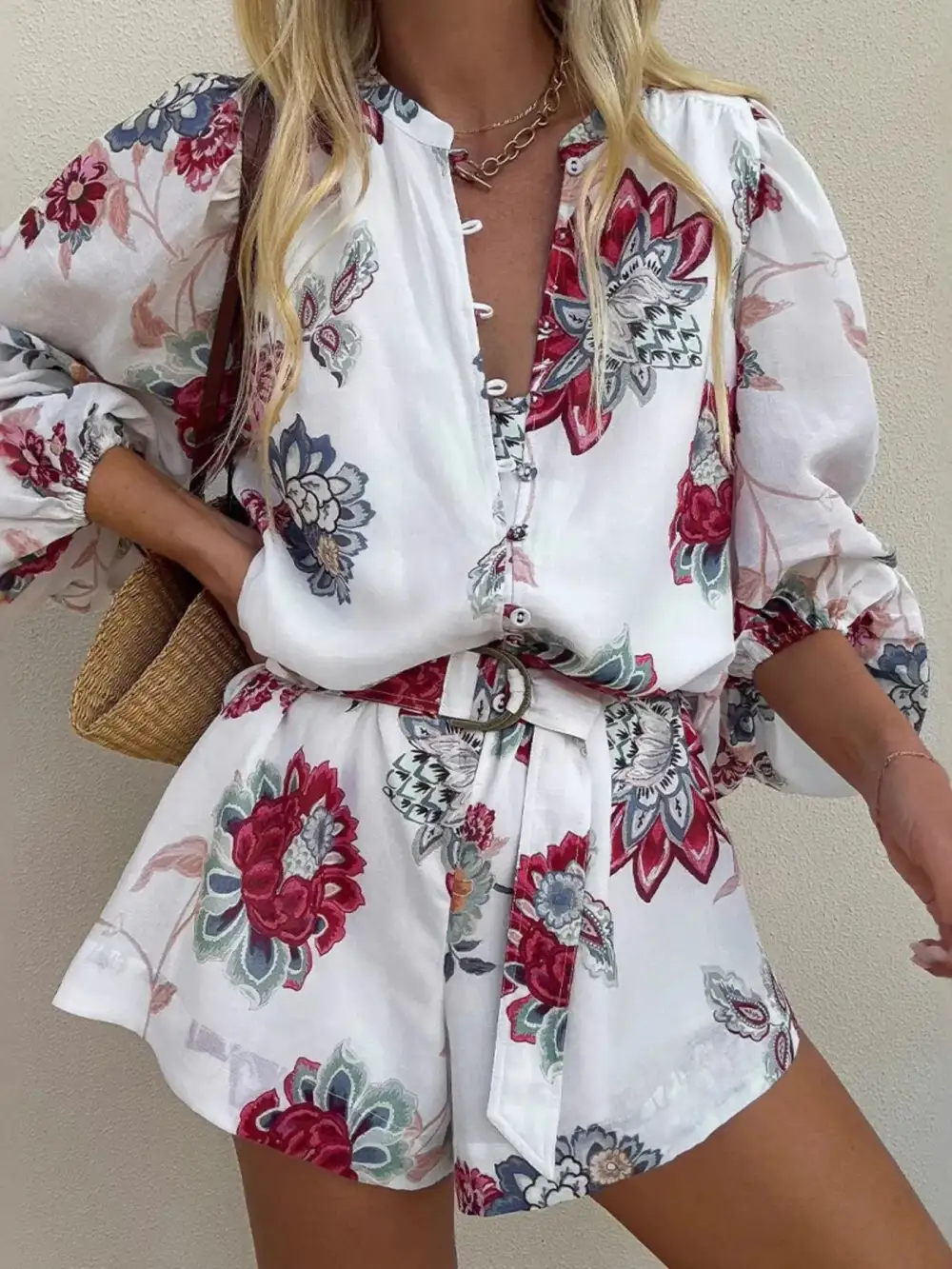Easygoing Floral Jumpsuit Romper