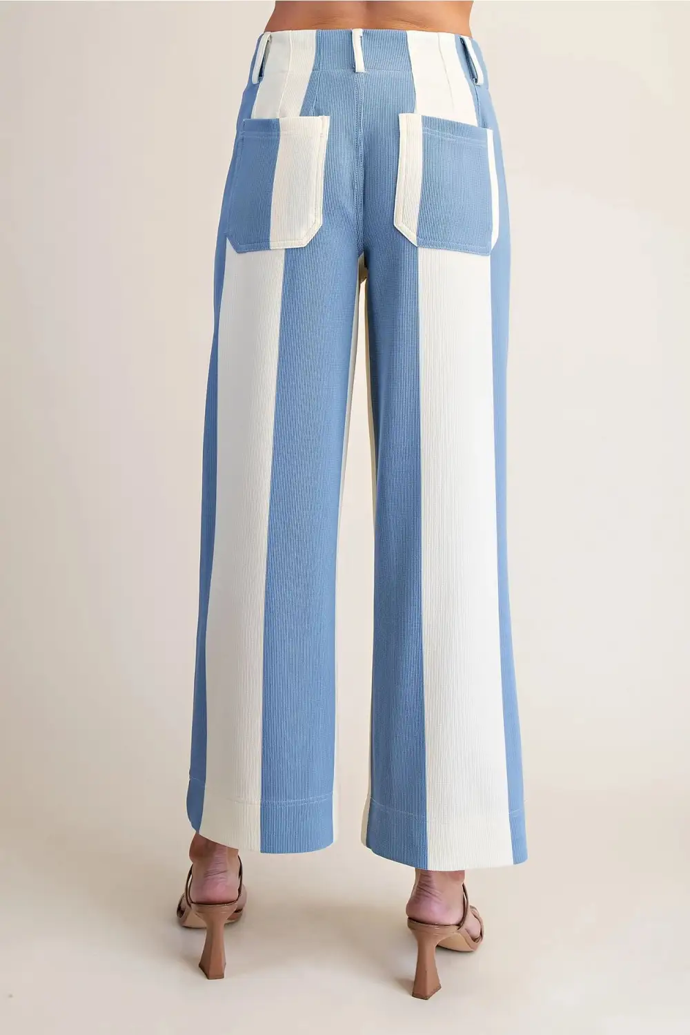 Roomy Ribbed Casual Pants
