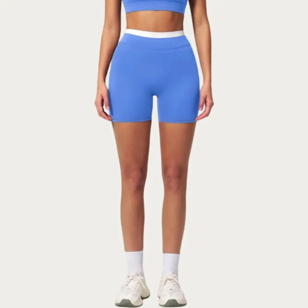 Easygoing High-Waist Stretch Biker Shorts