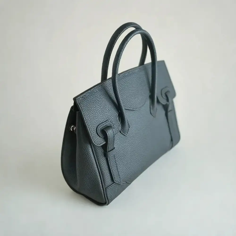 Buckle Leather Handbag