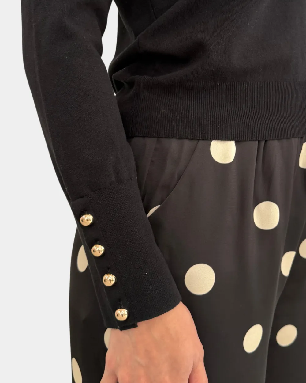 Relaxed Button Long Sleeve Top