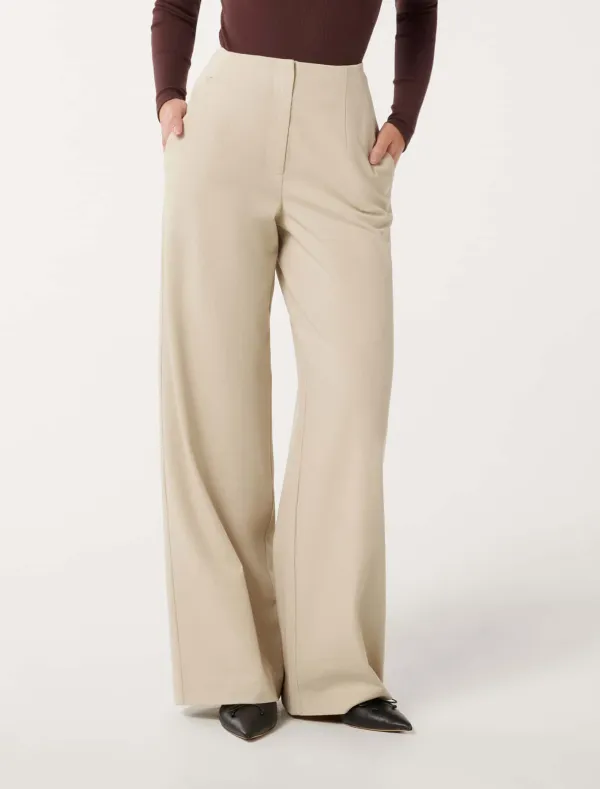 Pocket Wide-Leg Pants