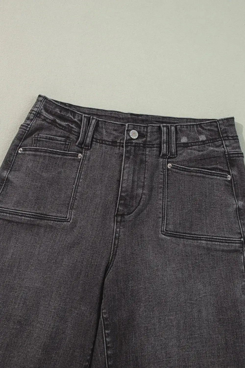 Contemporary High Rise Wide Leg Jeans