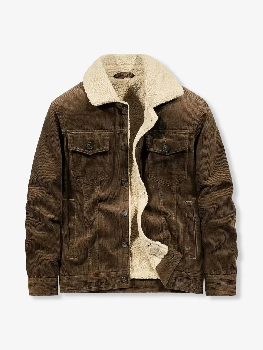Men's Corduroy Pocketed Bomber Jacket