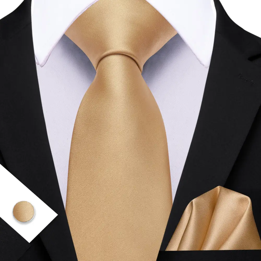 Elegant Solid Necktie Set
