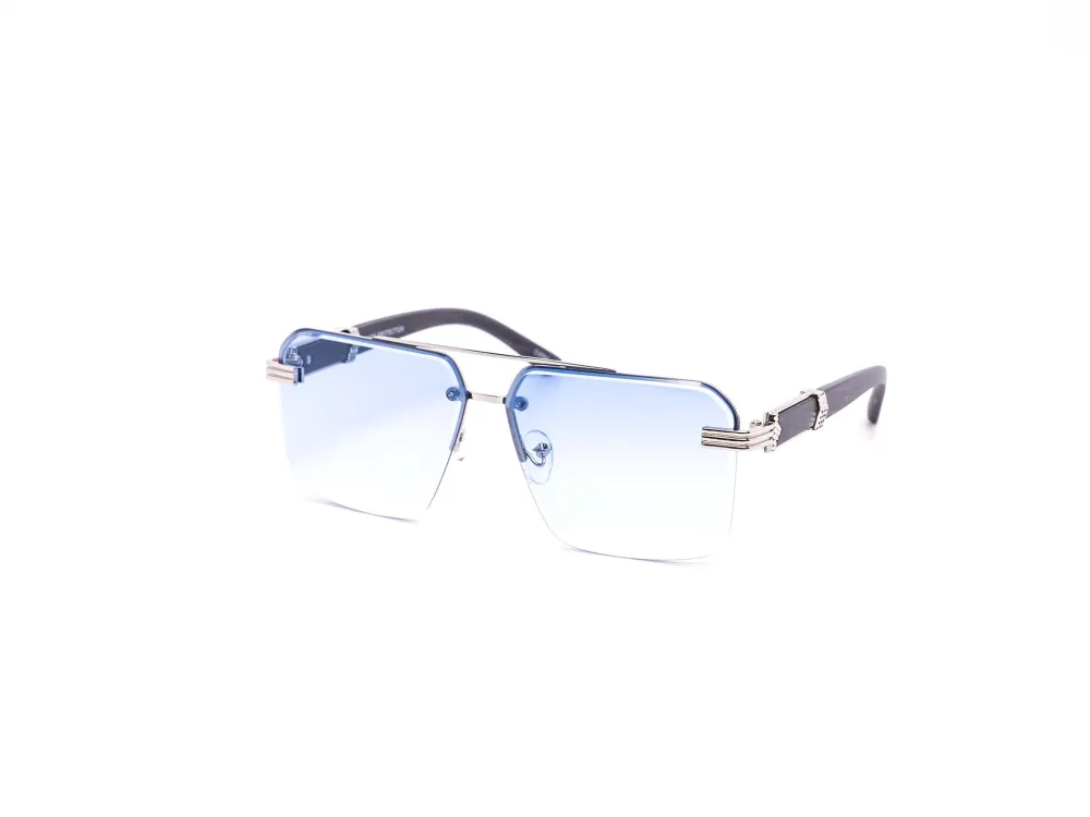 12-Pack Modern Rimless Aviator Gradient Sunglasses