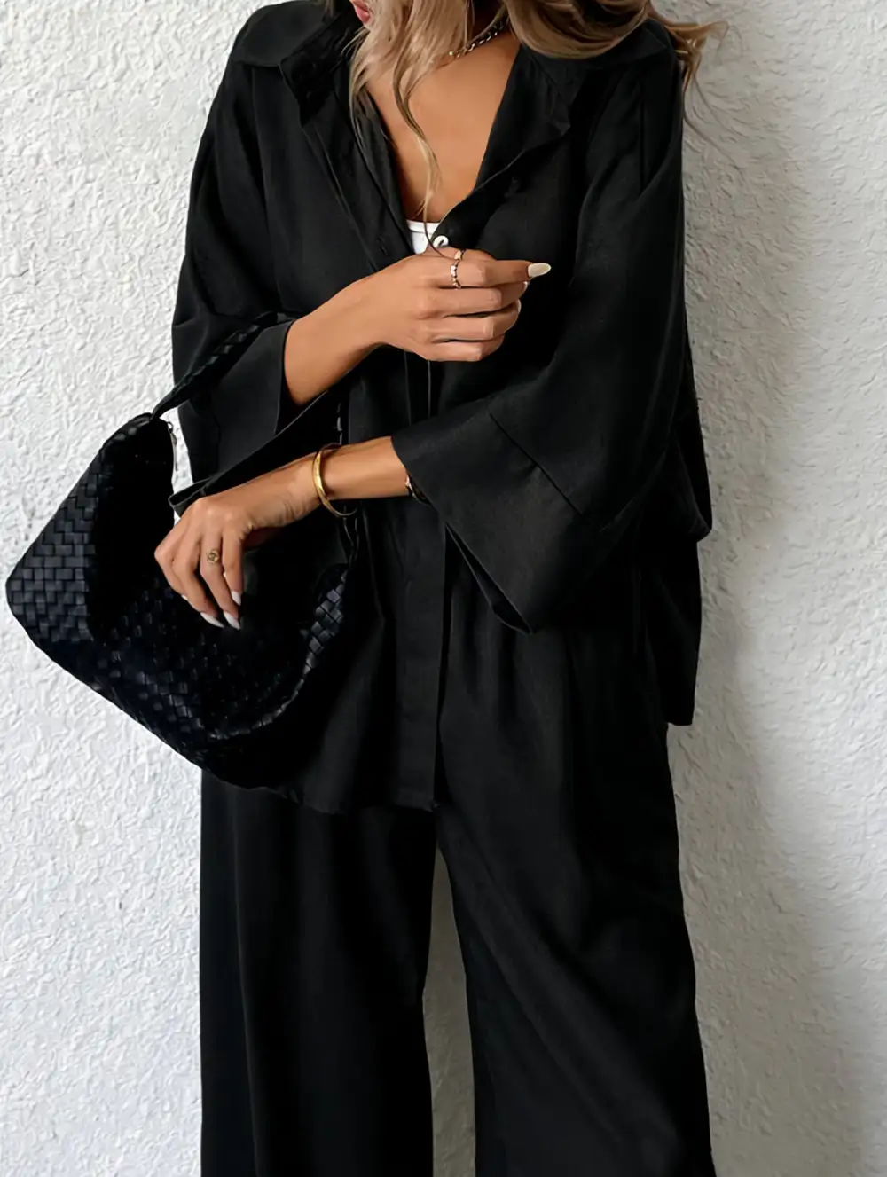 Relaxed Pants Two Piece Set